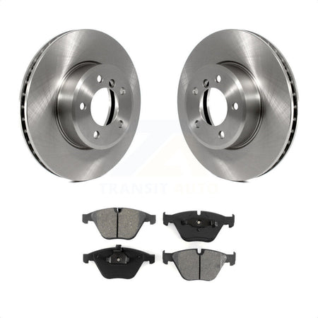 Front Disc Brake Rotors And Semi-Metallic Pads Kit For BMW 530i 528i 525i 530xi 535xi xDrive 535i 528xi 525xi K8S-100475 by Transit Auto