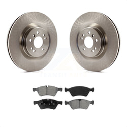 Front Disc Brake Rotors And Semi-Metallic Pads Kit For Mercedes-Benz ML350 GL450 R350 GL550 ML320 GL350 ML550 GL320 K8S-100479