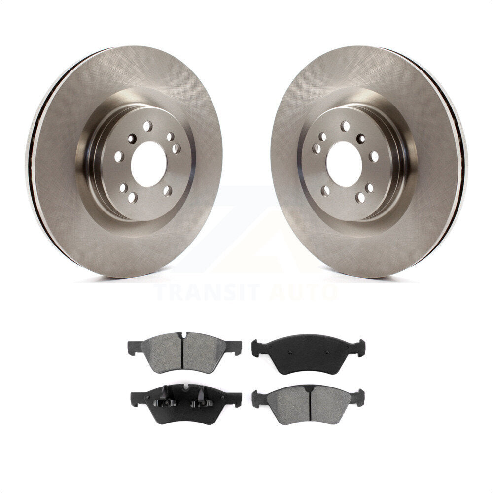 Front Disc Brake Rotors And Semi-Metallic Pads Kit For Mercedes-Benz ML350 GL450 R350 GL550 ML320 GL350 ML550 GL320 K8S-100479 by Transit Auto