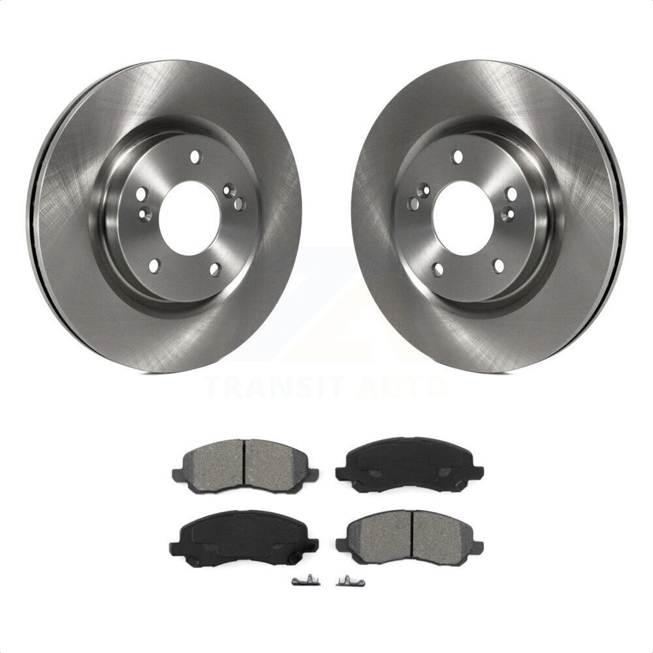 Front Disc Brake Rotors And Semi-Metallic Pads Kit For Mitsubishi Galant Eclipse K8S-100482 by Transit Auto