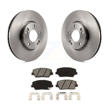 Front Disc Brake Rotors And Semi-Metallic Pads Kit For 2014-2017 Kia Rondo K8S-100488 by Transit Auto