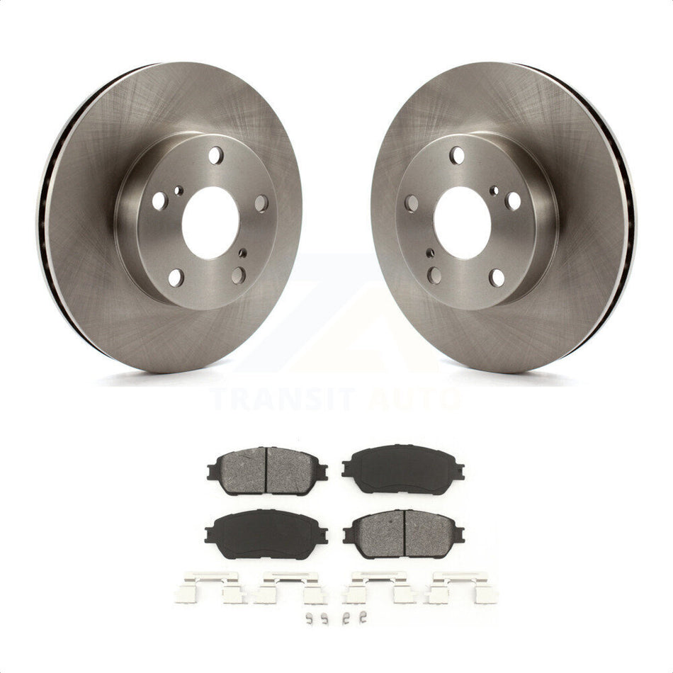 Front Disc Brake Rotors And Semi-Metallic Pads Kit For 2005-2015 Toyota Tacoma With 5 Lug Wheels K8S-100494 by Transit Auto