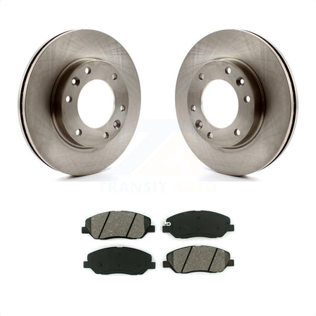 Front Disc Brake Rotors And Semi-Metallic Pads Kit For Kia Sedona Hyundai Entourage K8S-100496 by Transit Auto