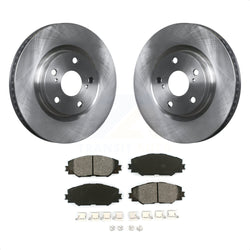 Front Disc Brake Rotors And Semi-Metallic Pads Kit For Toyota RAV4 Scion tC Matrix Pontiac Vibe Corolla iM Mirai K8S-100498