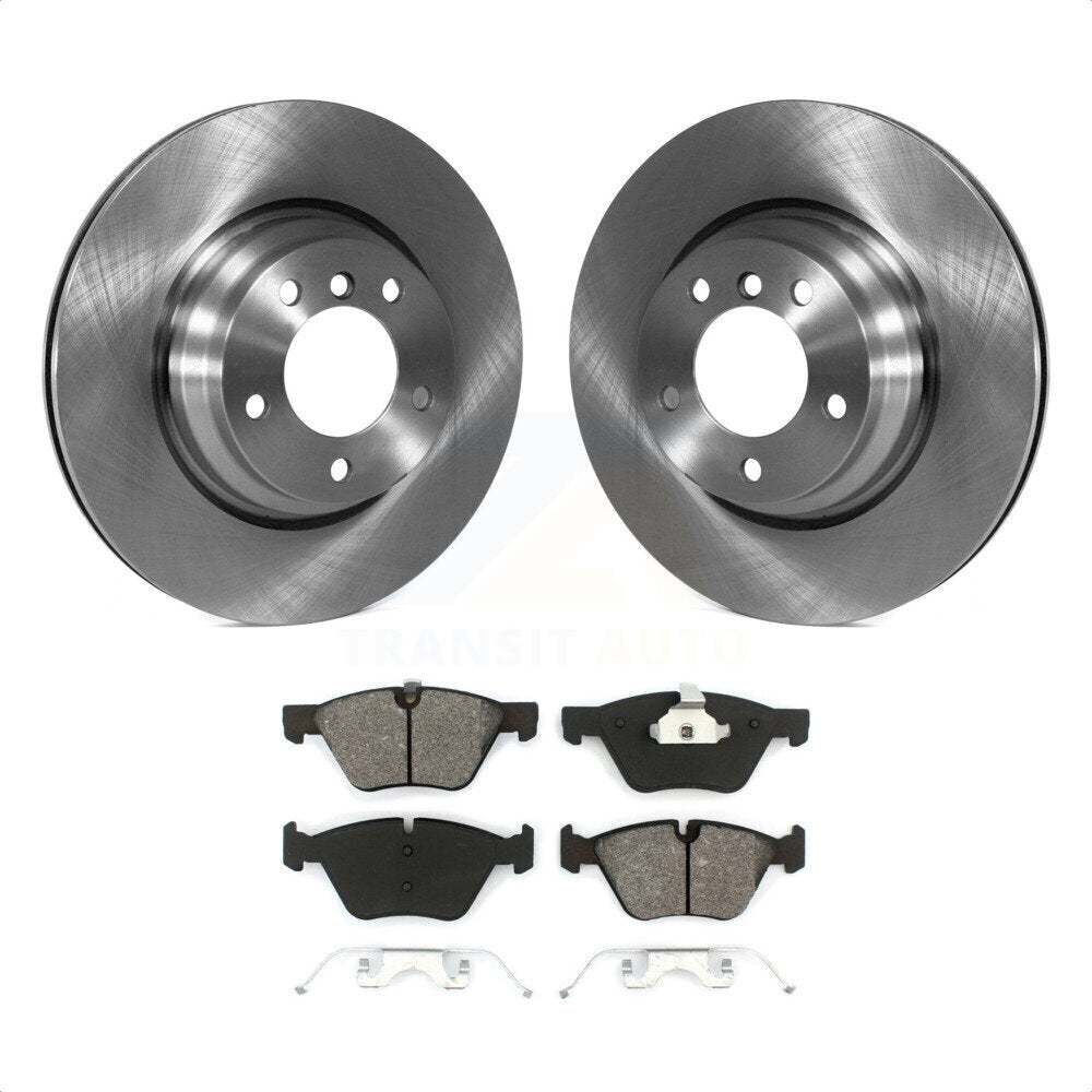 Front Disc Brake Rotors And Semi-Metallic Pads Kit For BMW 330i 330xi X1 K8S-100505 by Transit Auto