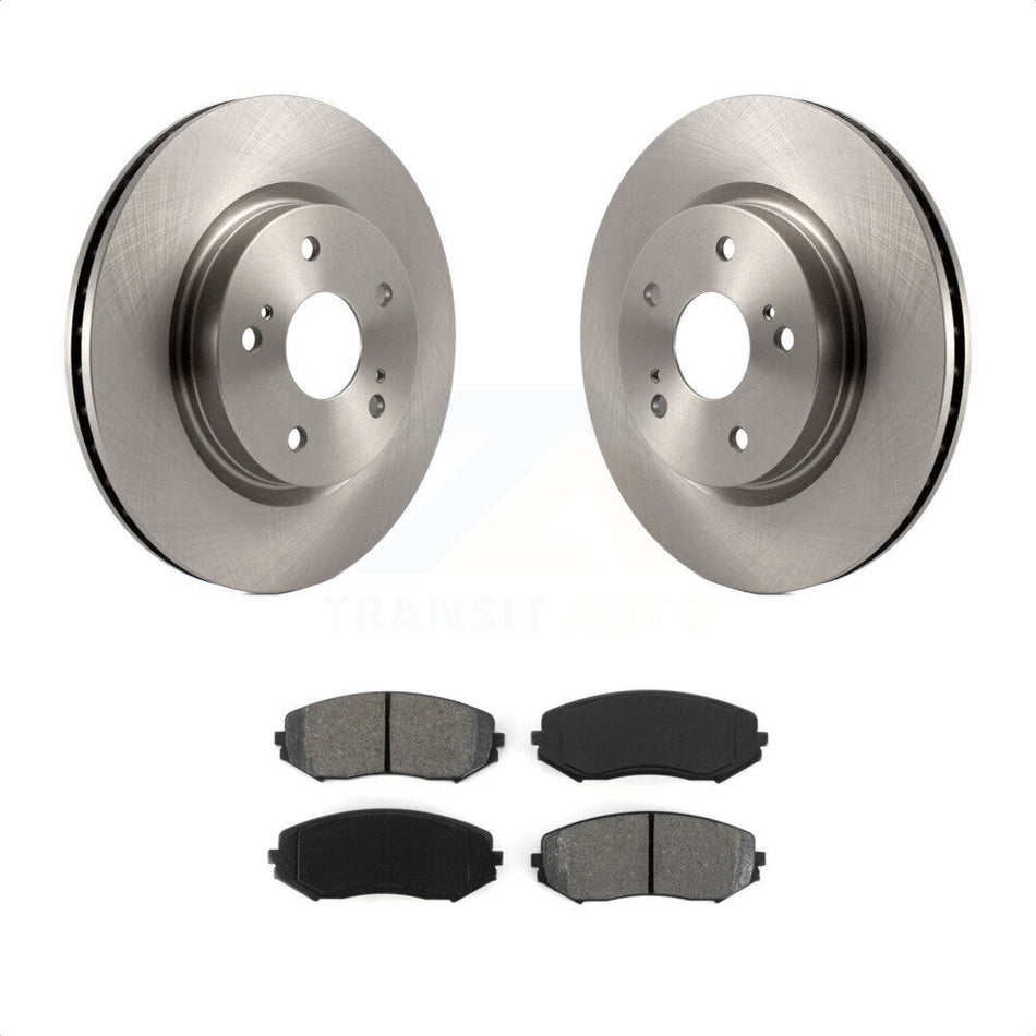 Front Disc Brake Rotors And Semi-Metallic Pads Kit For 2006-2013 Suzuki Grand Vitara K8S-100509 by Transit Auto