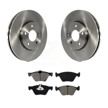 Front Disc Brake Rotors And Semi-Metallic Pads Kit For Mercedes-Benz E350 E320 E300 K8S-100510 by Transit Auto