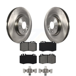 Front Disc Brake Rotors And Semi-Metallic Pads Kit For Mercedes-Benz C230 C320 SLK350 K8S-100515