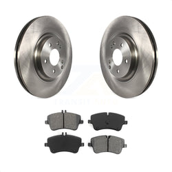 Front Disc Brake Rotors And Semi-Metallic Pads Kit For Mercedes-Benz SLK280 C320 With Sport Package K8S-100516