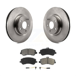 Front Disc Brake Rotors And Semi-Metallic Pads Kit For Mercedes-Benz GLK350 GLK250 K8S-100520
