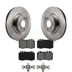 Front Disc Brake Rotors And Semi-Metallic Pads Kit For Mercedes-Benz CLS550 CLS500 E550 K8S-100521