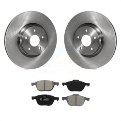 Front Disc Brake Rotors And Semi-Metallic Pads Kit For 2014 Ford Connect 104.8" wheel base K8S-100522