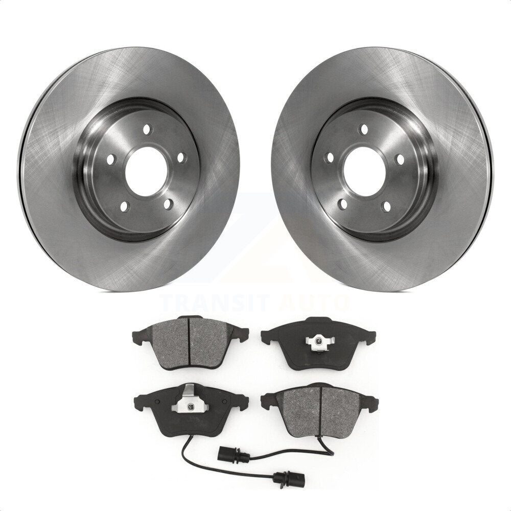 Front Disc Brake Rotors And Semi-Metallic Pads Kit For Volvo S40 C70 V50 K8S-100524 by Transit Auto