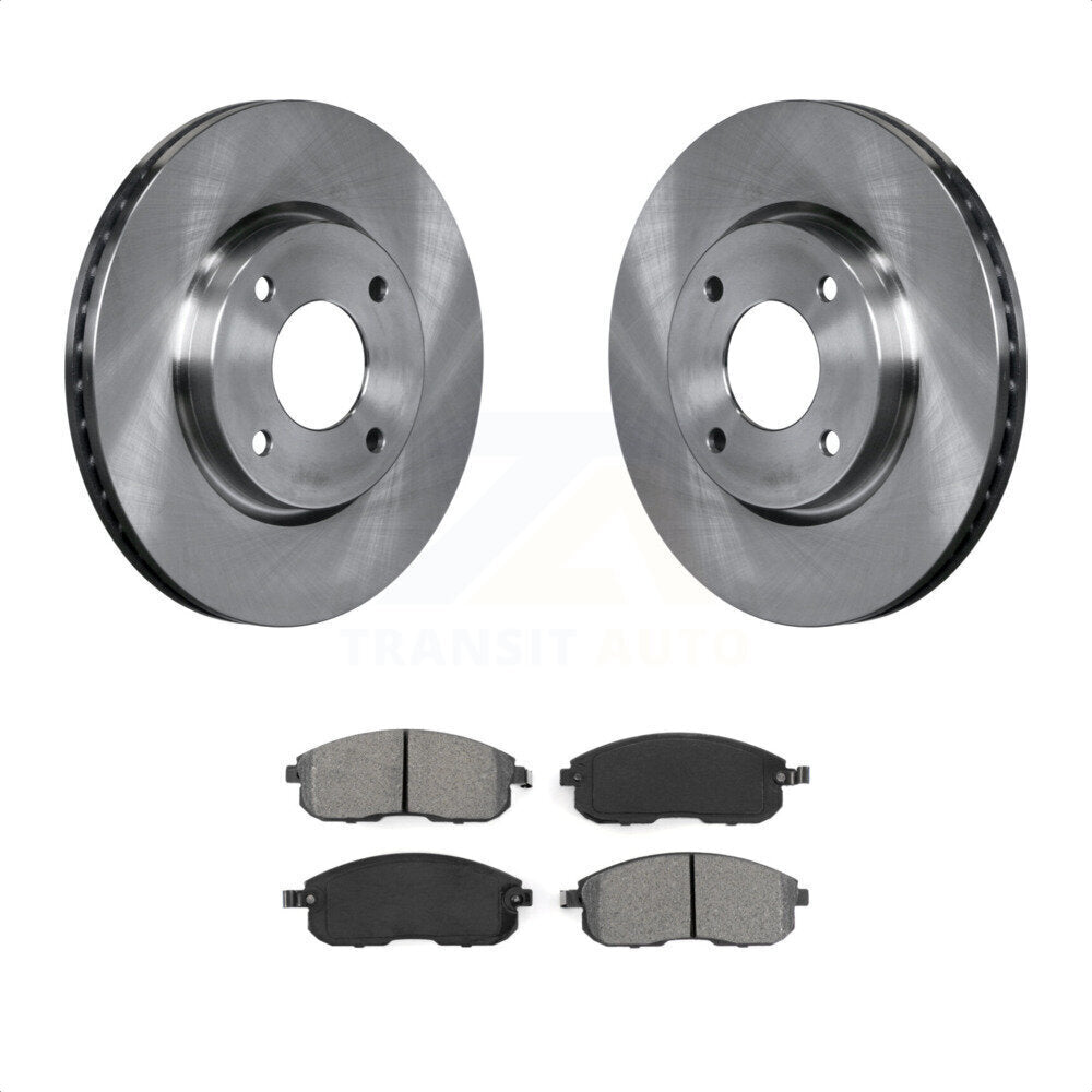 Front Disc Brake Rotors And Semi-Metallic Pads Kit For Nissan Sentra Versa Cube K8S-100526 by Transit Auto