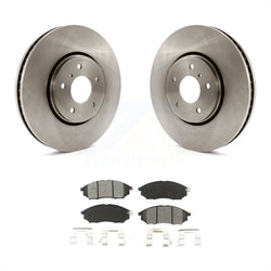 Front Disc Brake Rotors And Semi-Metallic Pads Kit For Infiniti FX35 FX37 QX70 FX45 INFINITI K8S-100531
