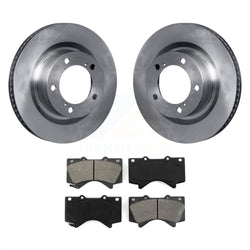 Front Disc Brake Rotors And Semi-Metallic Pads Kit For Toyota Tundra Sequoia Lexus LX570 Land Cruiser K8S-100536