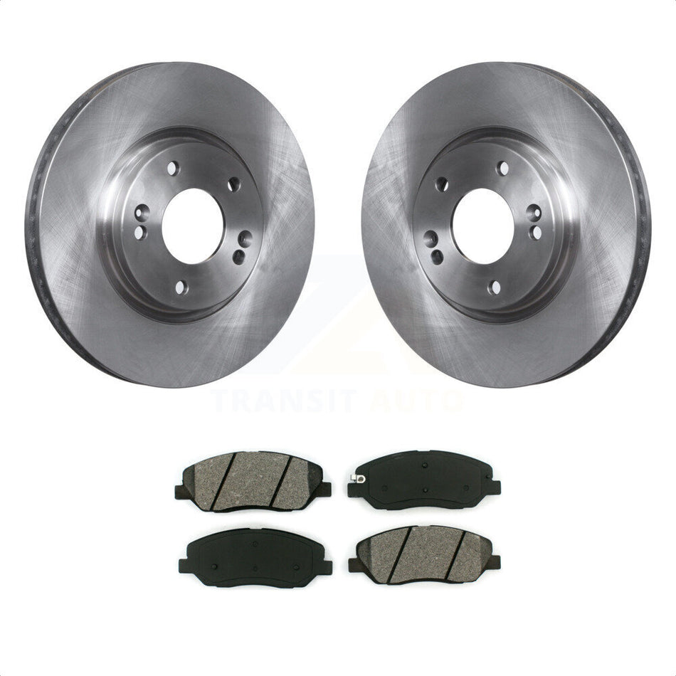 Front Disc Brake Rotors And Semi-Metallic Pads Kit For 2007-2009 Hyundai Santa Fe K8S-100539 by Transit Auto