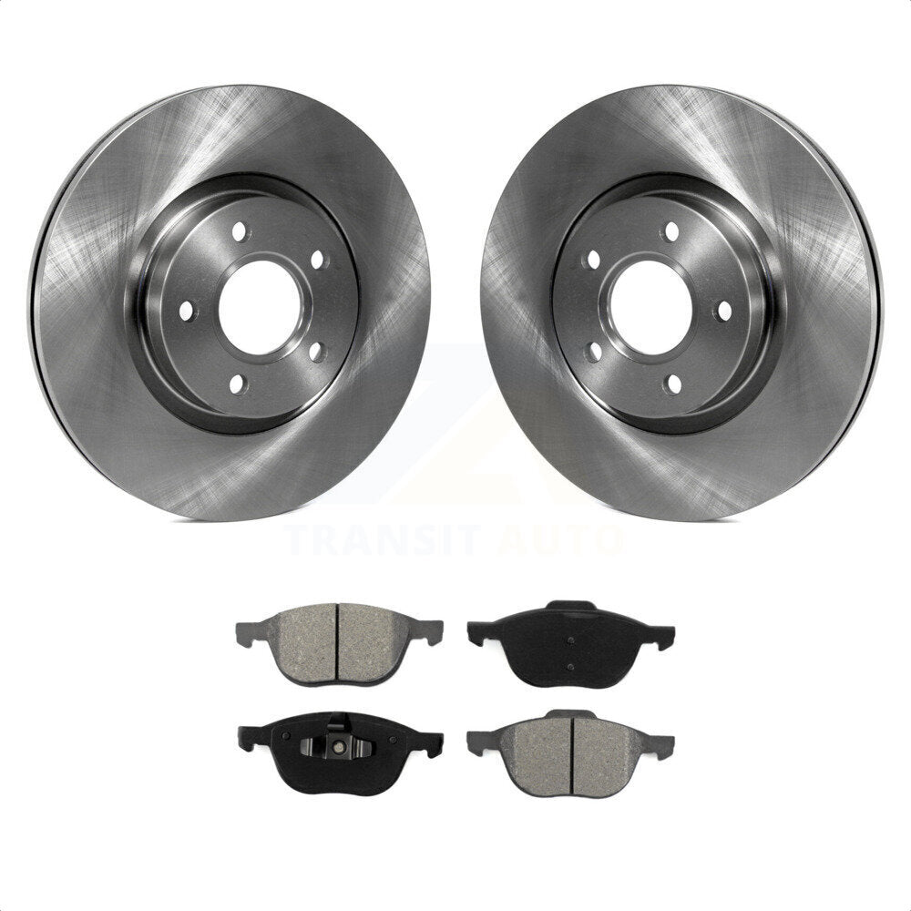 Front Disc Brake Rotors And Semi-Metallic Pads Kit For Ford Escape Volvo C-Max S40 C70 C30 V50 K8S-100542 by Transit Auto