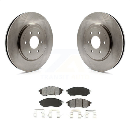 Front Disc Brake Rotors And Semi-Metallic Pads Kit For 2008-2012 Nissan Pathfinder 5.6L K8S-100546 by Transit Auto