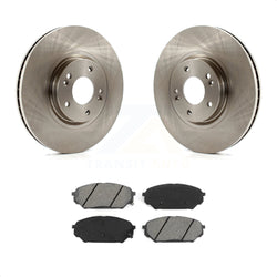 Front Disc Brake Rotors And Semi-Metallic Pads Kit For 2007-2012 Hyundai Veracruz K8S-100549