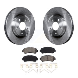 Front Disc Brake Rotors And Semi-Metallic Pads Kit For Nissan Rogue Select K8S-100551