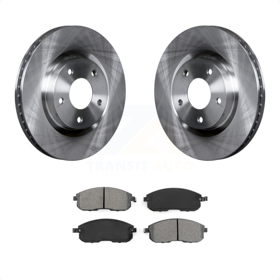 Front Disc Brake Rotors And Semi-Metallic Pads Kit For 2007-2012 Nissan Sentra SE-R K8S-100552 by Transit Auto