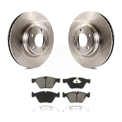 Front Disc Brake Rotors And Semi-Metallic Pads Kit For 2007 BMW 335xi K8S-100556