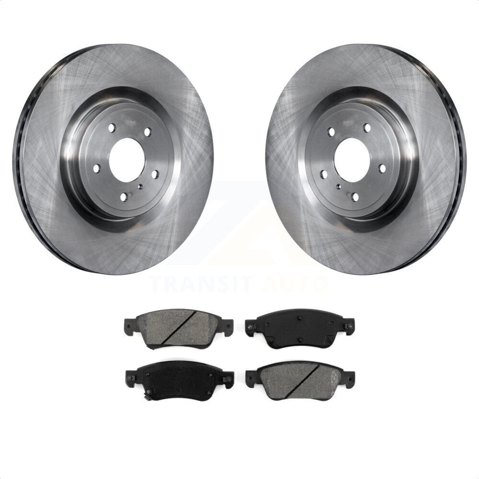 Front Disc Brake Rotors And Semi-Metallic Pads Kit For 2014 INFINITI Q60 Sport Without Package K8S-100563 by Transit Auto