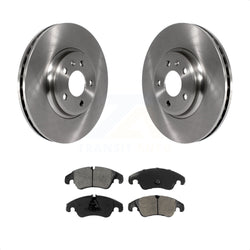 Front Disc Brake Rotors And Semi-Metallic Pads Kit For Audi A4 Quattro Q5 A5 allroad K8S-100572