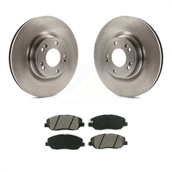 Front Disc Brake Rotors And Semi-Metallic Pads Kit For 2009-2011 Hyundai Genesis 3.8L K8S-100575