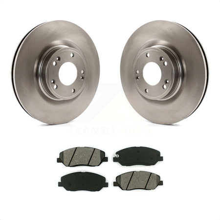 Front Disc Brake Rotors And Semi-Metallic Pads Kit For 2009-2011 Hyundai Genesis 3.8L K8S-100575 by Transit Auto