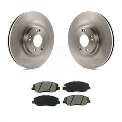 Front Disc Brake Rotors And Semi-Metallic Pads Kit For 2012 Hyundai Genesis 3.8L K8S-100576