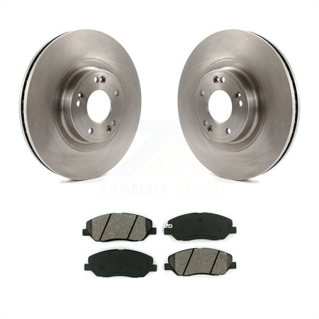 Front Disc Brake Rotors And Semi-Metallic Pads Kit For 2012 Hyundai Genesis 3.8L K8S-100576 by Transit Auto