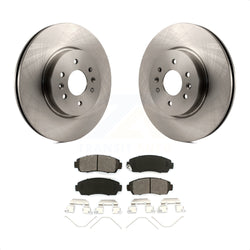 Front Disc Brake Rotors And Semi-Metallic Pads Kit For 2011-2014 Honda Odyssey K8S-100581