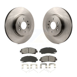 Front Disc Brake Rotors And Semi-Metallic Pads Kit For 2009-2014 Acura TL K8S-100582