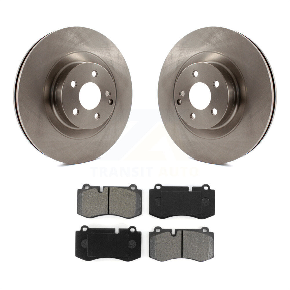 Front Disc Brake Rotors And Semi-Metallic Pads Kit For Mercedes-Benz S550 SL550 CL550 S600 S400 S350 CL600 S450 K8S-100583 by Transit Auto