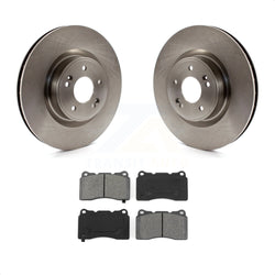 Front Disc Brake Rotors And Semi-Metallic Pads Kit For Hyundai Genesis Coupe K8S-100589
