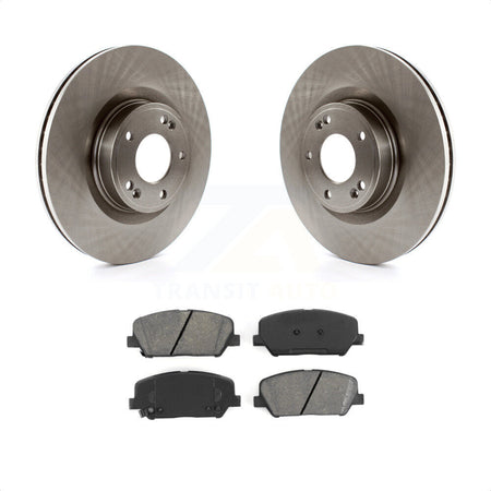 Front Disc Brake Rotors And Semi-Metallic Pads Kit For Hyundai Genesis Coupe K8S-100590 by Transit Auto