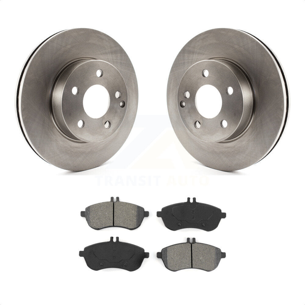 Front Disc Brake Rotors And Semi-Metallic Pads Kit For Mercedes-Benz C300 C250 C230 K8S-100594 by Transit Auto