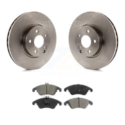 Front Disc Brake Rotors And Semi-Metallic Pads Kit For Mercedes-Benz E350 C300 C350 E400 E250 SLC300 K8S-100596