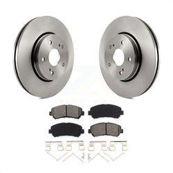 Front Disc Brake Rotors And Semi-Metallic Pads Kit For 2010-2013 Suzuki Kizashi K8S-100598
