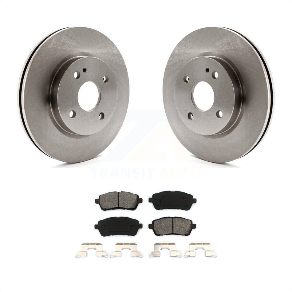 Front Disc Brake Rotors And Semi-Metallic Pads Kit For 2011-2014 Mazda 2 K8S-100601 by Transit Auto