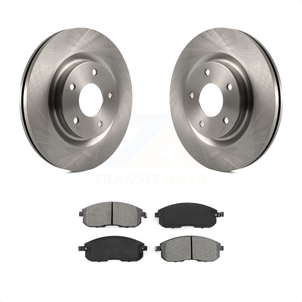 Front Disc Brake Rotors And Semi-Metallic Pads Kit For Nissan Sentra Juke K8S-100602 by Transit Auto