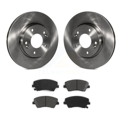 Front Disc Brake Rotors And Semi-Metallic Pads Kit For Hyundai Elantra K8S-100606