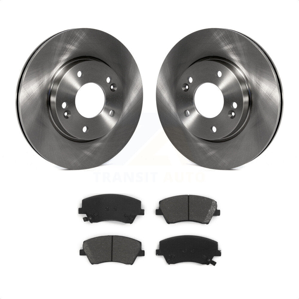 Front Disc Brake Rotors And Semi-Metallic Pads Kit For Hyundai Elantra K8S-100606 by Transit Auto