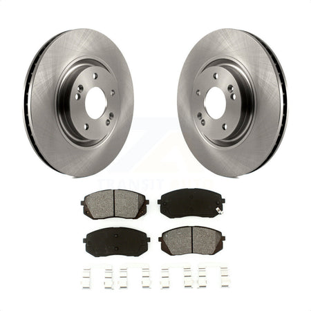 Front Disc Brake Rotors And Semi-Metallic Pads Kit For Hyundai Tucson Sonata Kia Cadenza K8S-100607 by Transit Auto