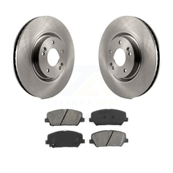 Front Disc Brake Rotors And Semi-Metallic Pads Kit For 2011-2015 Kia Optima 2.0L K8S-100608