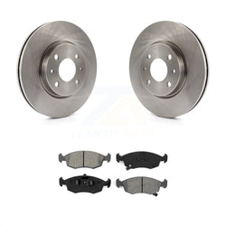 Front Disc Brake Rotors And Semi-Metallic Pads Kit For Fiat 500 K8S-100616