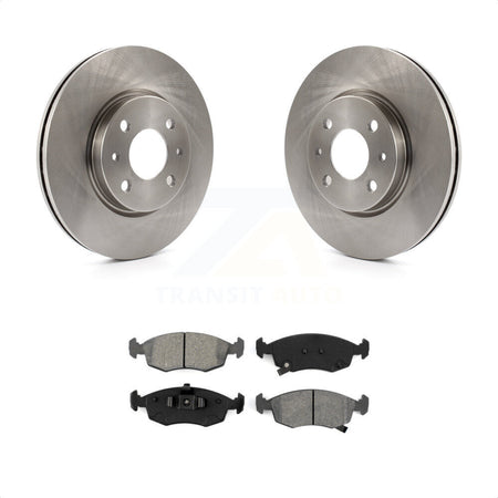 Front Disc Brake Rotors And Semi-Metallic Pads Kit For Fiat 500 K8S-100616 by Transit Auto