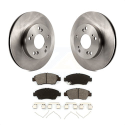 Front Disc Brake Rotors And Semi-Metallic Pads Kit For Honda Civic Acura ILX K8S-100620